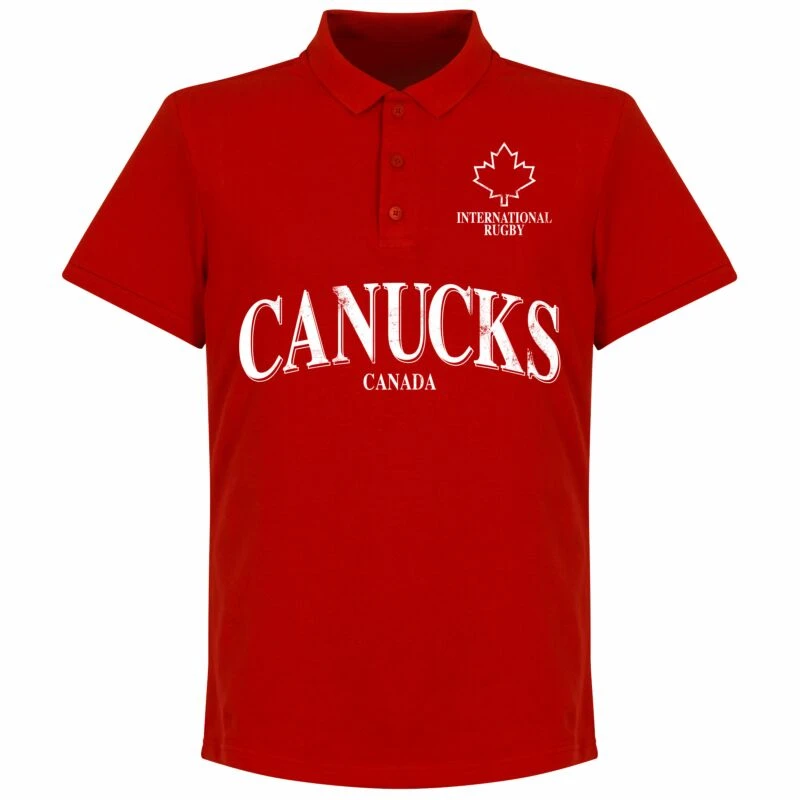Kanada Rugby Polo Shirt - Rot 1 Kanada Rugby Polo Shirt - Rot