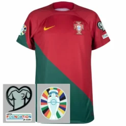 Nike Portugal Home Trikot 2022-2023 Inkl. UEFA Euro 2024 Qualifikations Set