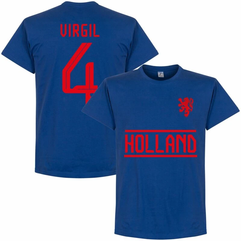 Holland Virgil 4 Team BOYS T-shirt - Königsblau 1 Holland Virgil 4 Team BOYS T-shirt - Königsblau