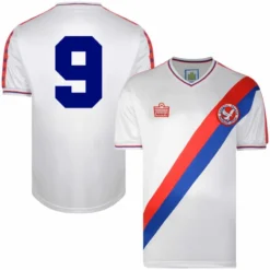 Admiral Crystal Palace Away Nr.9 Retro Trikot 1978 (Retro Filz-Spielerbeflockung)
