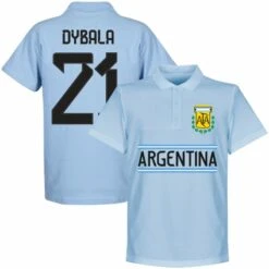 Argentinien Dybala 21 Team Polo Shirt - Himmelblau