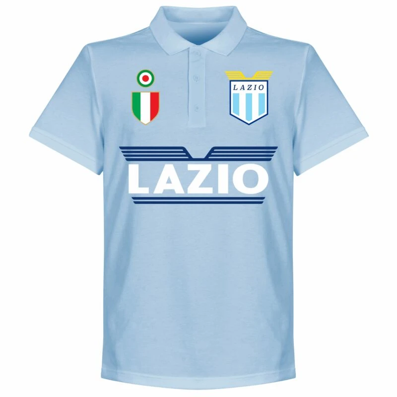 Lazio Team Polo Shirt - Hellblau 1 Lazio Team Polo Shirt - Hellblau