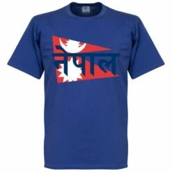 Nepal Fahne T-Shirt - Blau