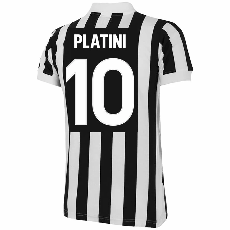 Copa 84-85 Juventus Platini 10 Home Retro Trikot 2 Copa 84-85 Juventus Platini 10 Home Retro Trikot – Bild 2