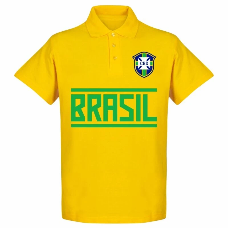 Brasilien Richarlison 9 Team Polo Shirt - Gelb 3 Brasilien Richarlison 9 Team Polo Shirt - Gelb – Bild 3