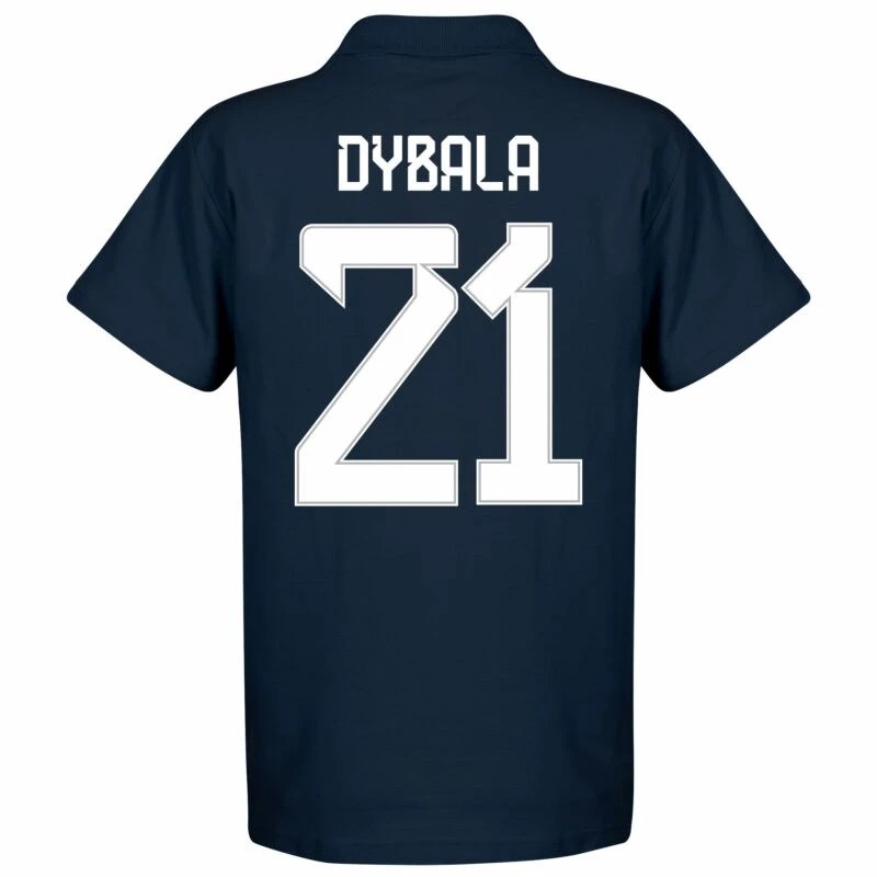 Argentinien Dybala 21 Team Polo Shirt - Marine 2 Argentinien Dybala 21 Team Polo Shirt - Marine – Bild 2