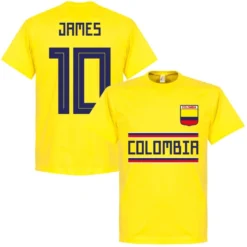 Kolumbien James 10 Team T-Shirt - Gelb