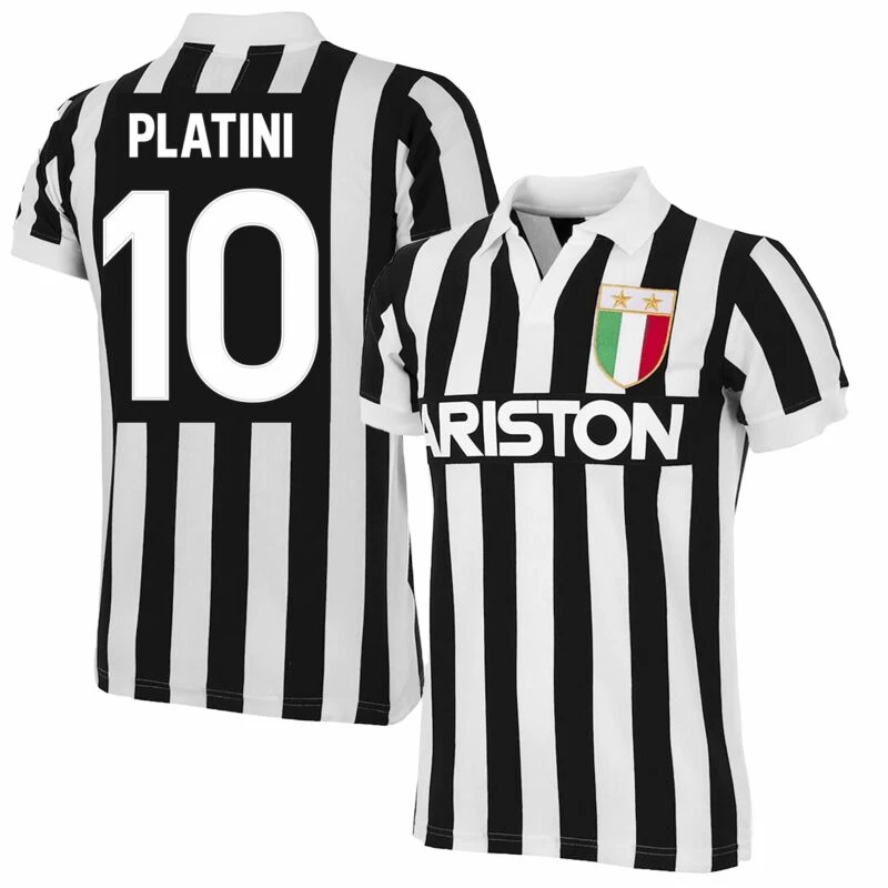 Copa 84-85 Juventus Platini 10 Home Retro Trikot 1 Copa 84-85 Juventus Platini 10 Home Retro Trikot