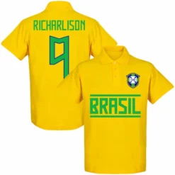 Brasilien Richarlison 9 Team Polo Shirt - Gelb