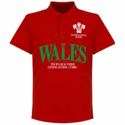 Wales Rugby Polo Shirt - Rot