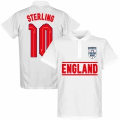 England Team Sterling 10 Polo - Weiß