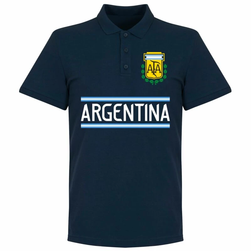 Argentinien Dybala 21 Team Polo Shirt - Marine 3 Argentinien Dybala 21 Team Polo Shirt - Marine – Bild 3