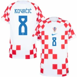 Nike Kroatien Home Kovačić 8 Trikot 2022-2023 (Offizielle Beflockung)