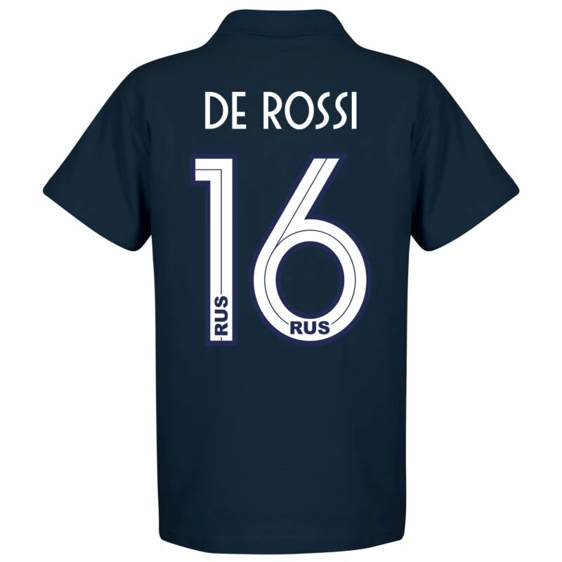 Boca CABJ Crest De Rossi 16 Polo Shirt - Navy (19-20 Style Back Print) 2 Boca CABJ Crest De Rossi 16 Polo Shirt - Navy (19-20 Style Back Print) – Bild 2